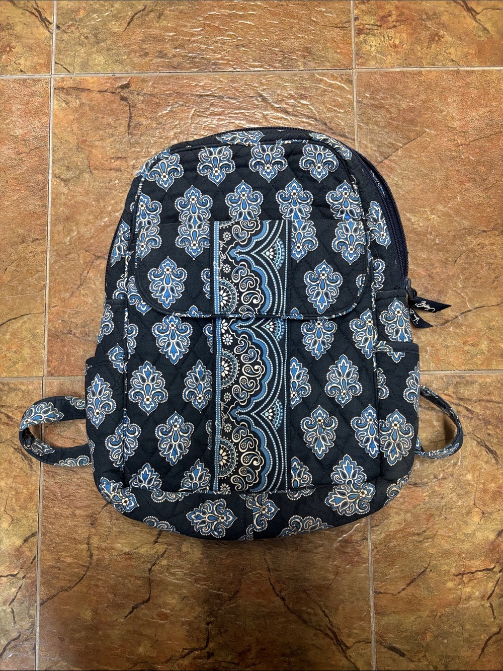 Vera Bradley Quilted Backpack - Blue